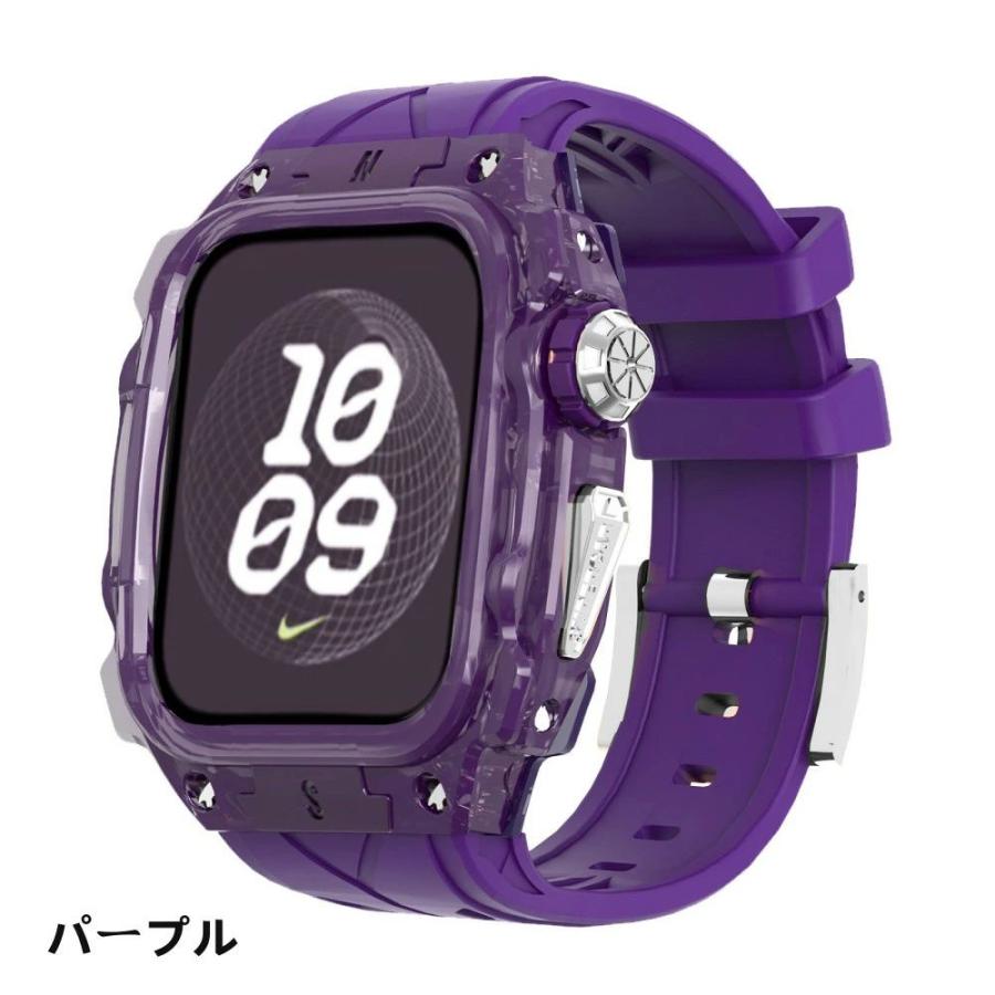 送料無料 Apple Watch s11 一体型 交換用バンド Apple Watch s11 46mm バンド TPUケース Apple Watch 46mm Apple Watch series11 46mm Apple Watch11 バン_7