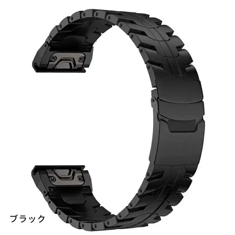 送料無料 Garmin Fenix 8 バンド Garmin Fenix5/5XPlus/Fenix6Xpro バンド チタン合金 ベルト Garmin Fenix 8 バンド Garmin Fenix 7x 交換用バンドGarmin Fen