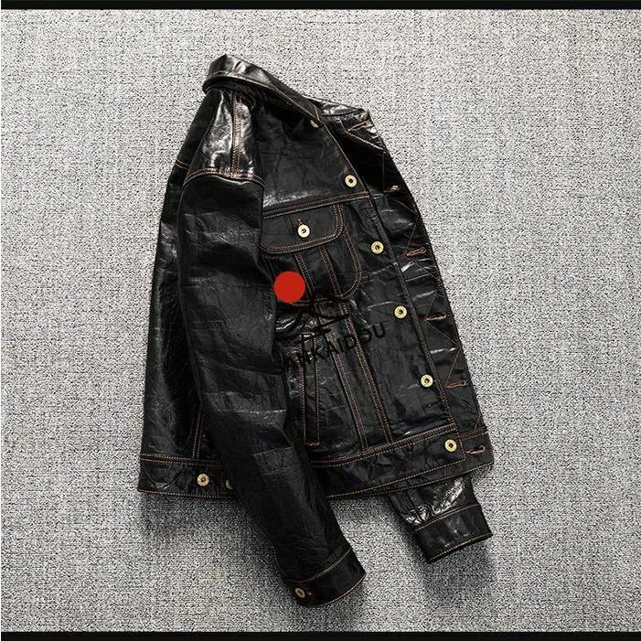 M~5XL 羊革ジャケット メンズ ライダースジャケット ライダース メンズ 折襟 細身 本革ジャケット メンズ ダブルライダース シングルライダース アウタ 革ジャの画像