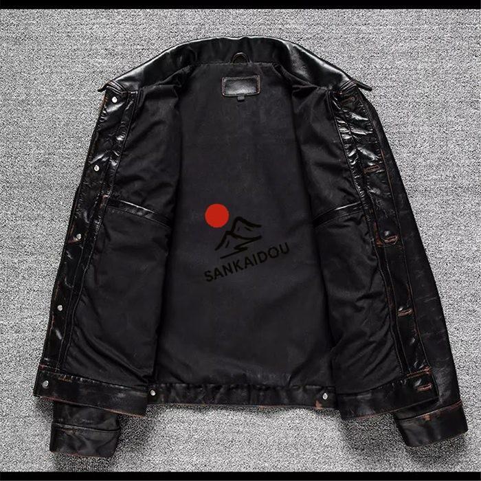 S~5XL 本革ジャケット 馬革 メンズ 高級感 レザージャケット フライトジャケット ホースレザー 革ジャン バイクジャケット 男性 おしゃれ ライダースジャケットの画像