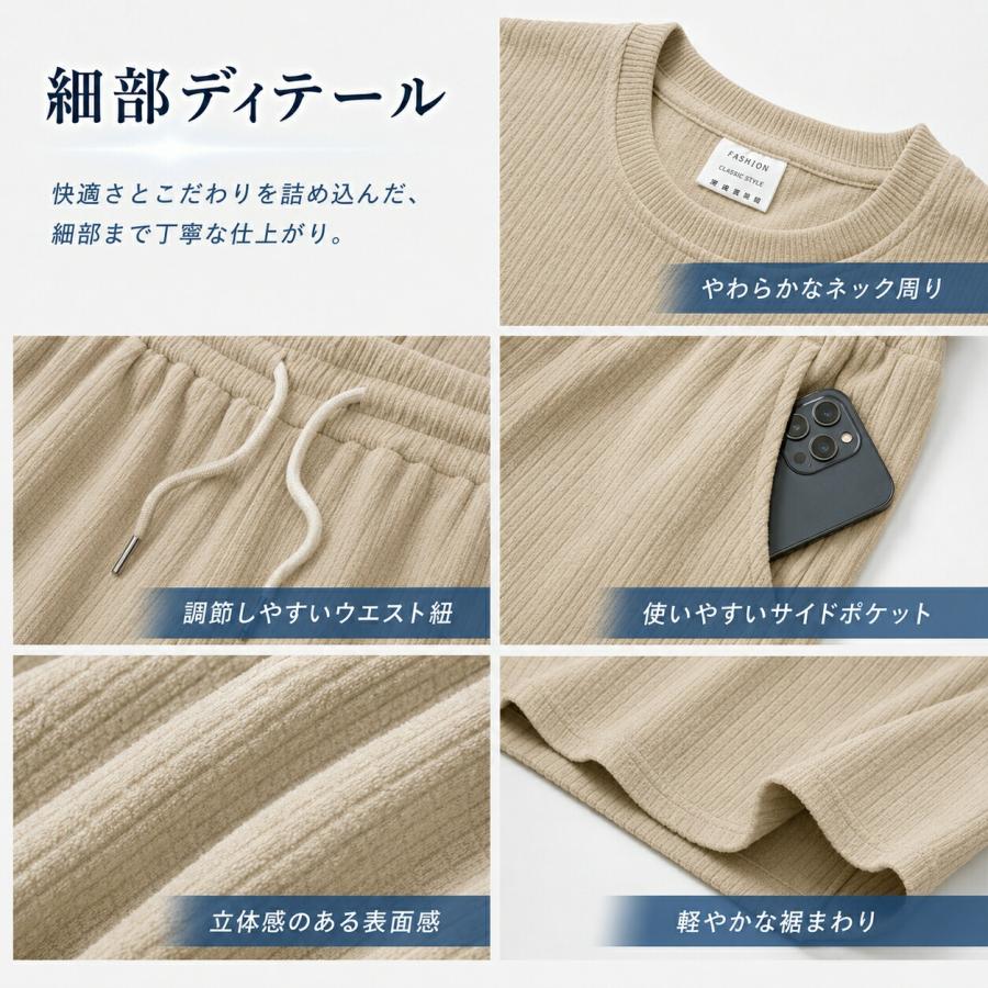 セットアップ メンズ 夏 半袖ポロシャツ Tシャツ ショートパンツ 上下