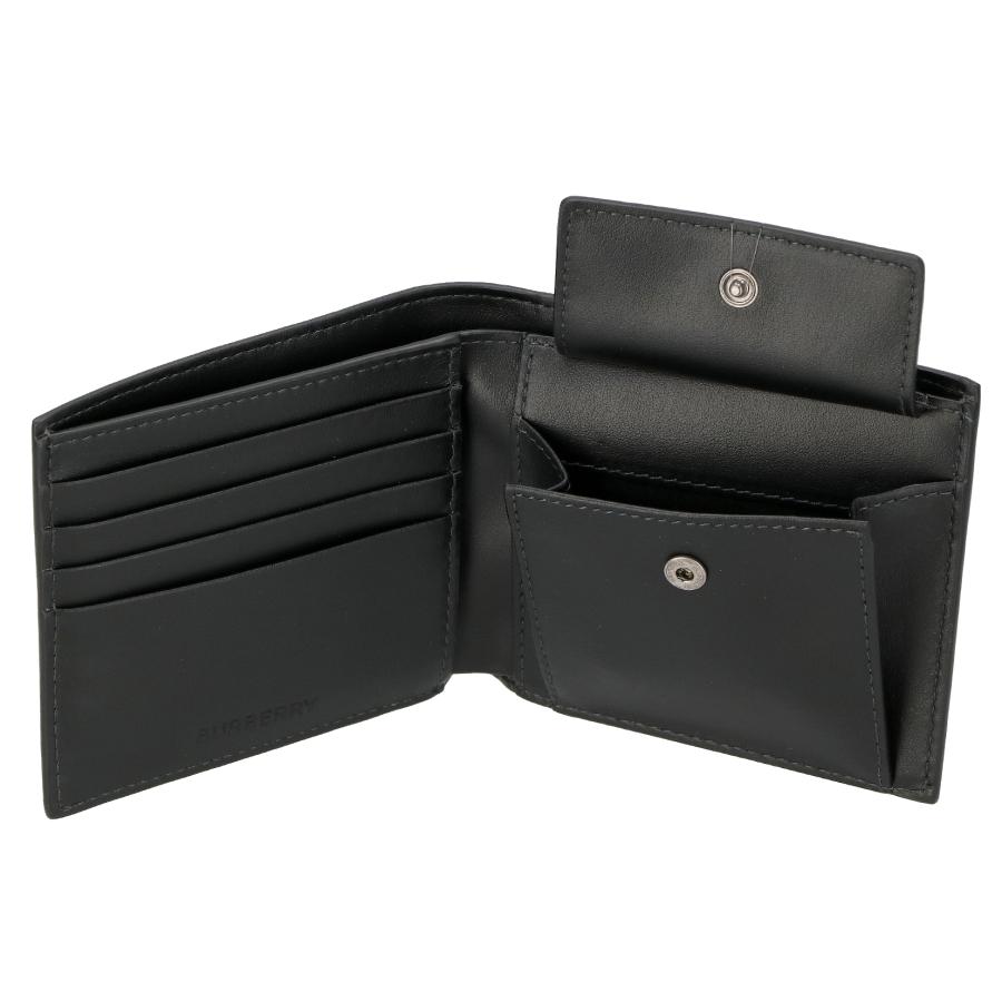 バーバリー BURBERRY 折財布 二つ折り財布 メンズ 8070201 A1208 チャコールチェック プレゼント｜tutto-brand｜04