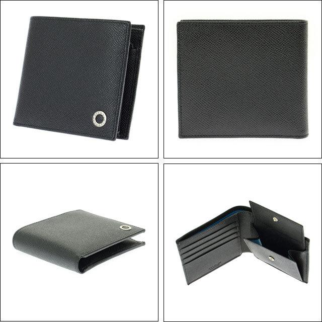 ブルガリ・ブルガリ マン 二つ折り財布 黒 ブルガリ BVLGARI ブルガリ 30396 二つ折り財布 （BLACK） -靴