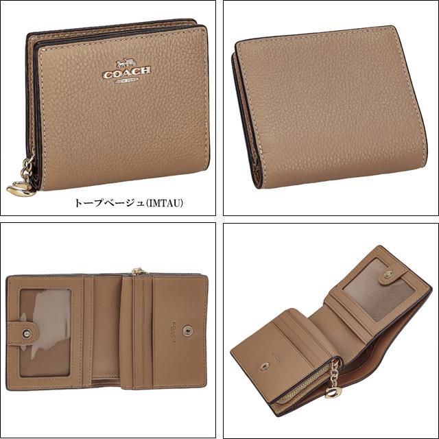 【大人気！】COACHコーチ★二つ折り財布★ミニ・マイクロウォレット★クリーム COACH コーチ 二つ折り財布 ミニ財布 折財布 パスケース