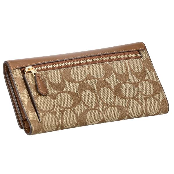 ✨新品未使用✨COACH 長財布　シグネチャー　ユニセックス　カーキ　ブラウン LWCC88913IME74.jpg