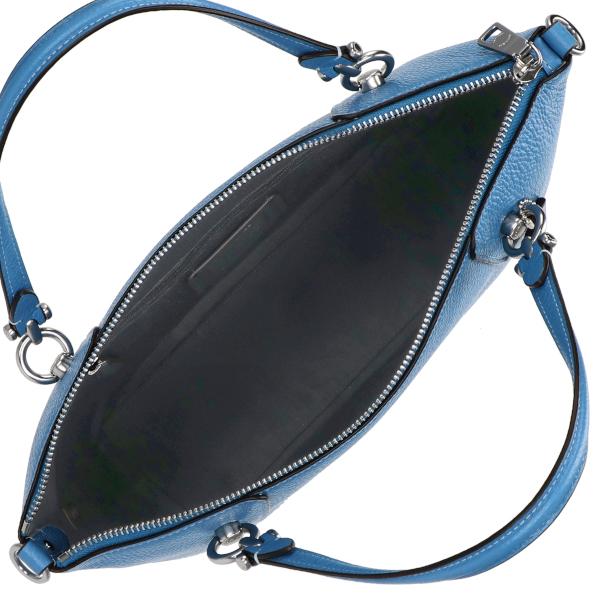 美品　コーチ　ハンドバッグ　青　2way　A4収納　ワンショルダー　s96 美品 コーチ ハンドバッグ 青 2way A4収納 ワンショルダー s96