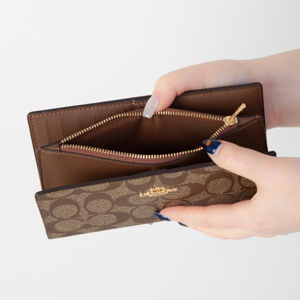 【未使用✨極美品】　COACH コーチ　長財布 ブラウン　シグネチャー COACH コーチ 長財布 レディース メンズ シグネチャー C8714