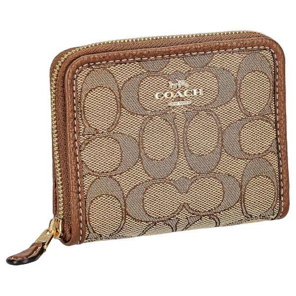 COACH（コーチ） 折財布 二つ折り財布 ミニ財布 ラウンドファスナー