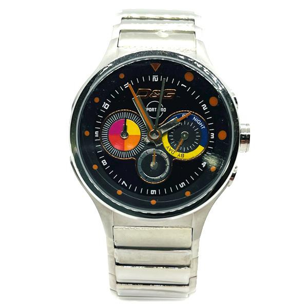 D&G ドルチェ＆ガッバーナ 腕時計 時計 CODENAME クロノグラフ メンズ DW0209 ブラック シルバー｜tutto-brand｜03