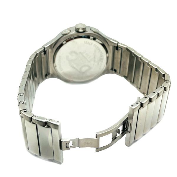 D&G ドルチェ＆ガッバーナ 腕時計 時計 CODENAME クロノグラフ メンズ DW0209 ブラック シルバー｜tutto-brand｜04