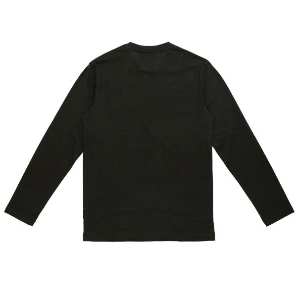 デザイン◎ EMPORIO ARMANI ブラック ロンT エンポリオアルマーニ EMPORIO ARMANI エンポリオアルマーニ Tシャツ ロングTシャツ