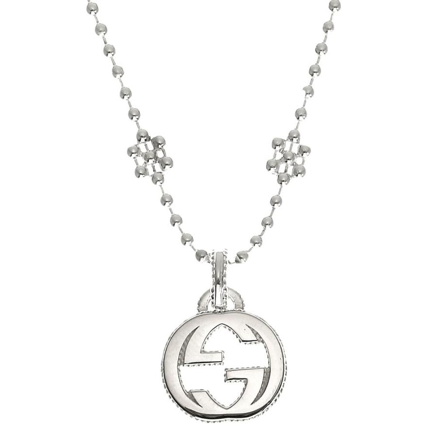 グッチ GUCCI ネックレス レディース インターロッキング G フラワー 