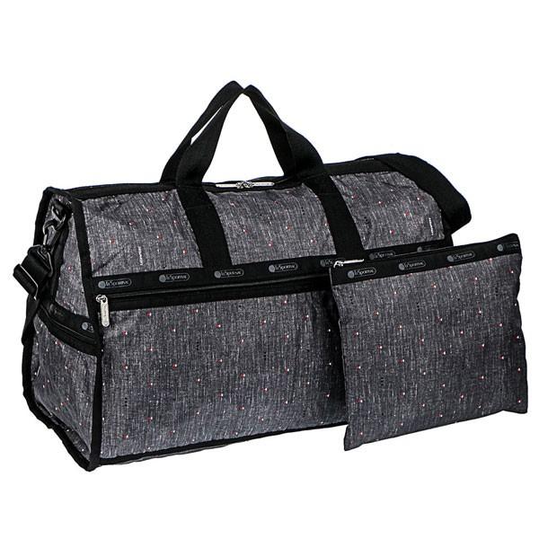 柔らかい レスポートサック レスポ Lesportsac ボストンバッグ ポーチ付 7185 F090 Kiss Kiss Large Weekender ラージウィークエンダー ボストンバッグ 旅行用かばん 最安 Tiebreak Fr
