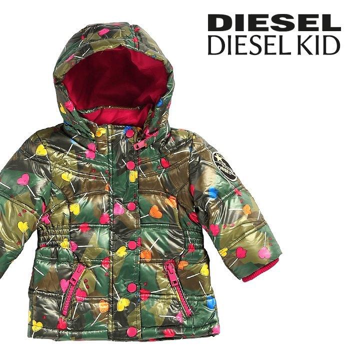 ディーゼルキッズ DIESEL KID ダウンジャケット ベビー ガール ハート 