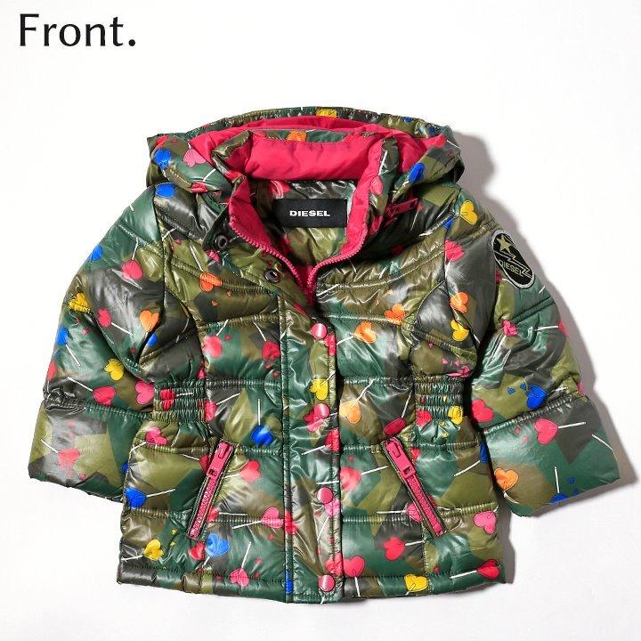 ディーゼルキッズ DIESEL KID ダウンジャケット ベビー ガール ハート 
