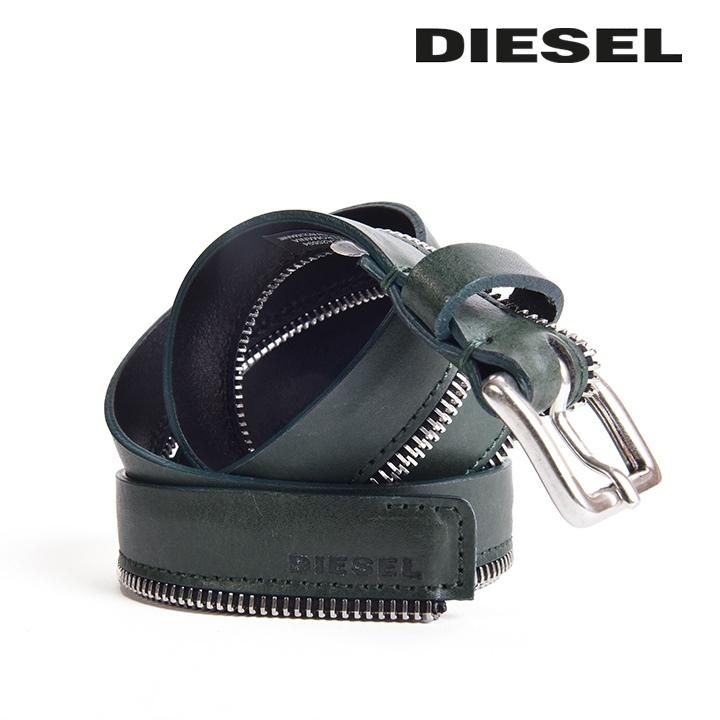 DIESEL ディーゼル レザーベルト レディース ジッパーデザイン DIESEL ディーゼル レザーベルト レディース ジッパーデザイン