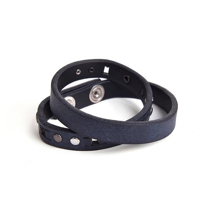 DIESEL（ディーゼル） レザーブレスレット レディース 牛革 本革 二重