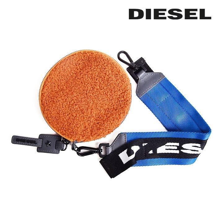 DIESEL（ディーゼル） 円形ポーチ 小物入れ レディース ストラップ付き 