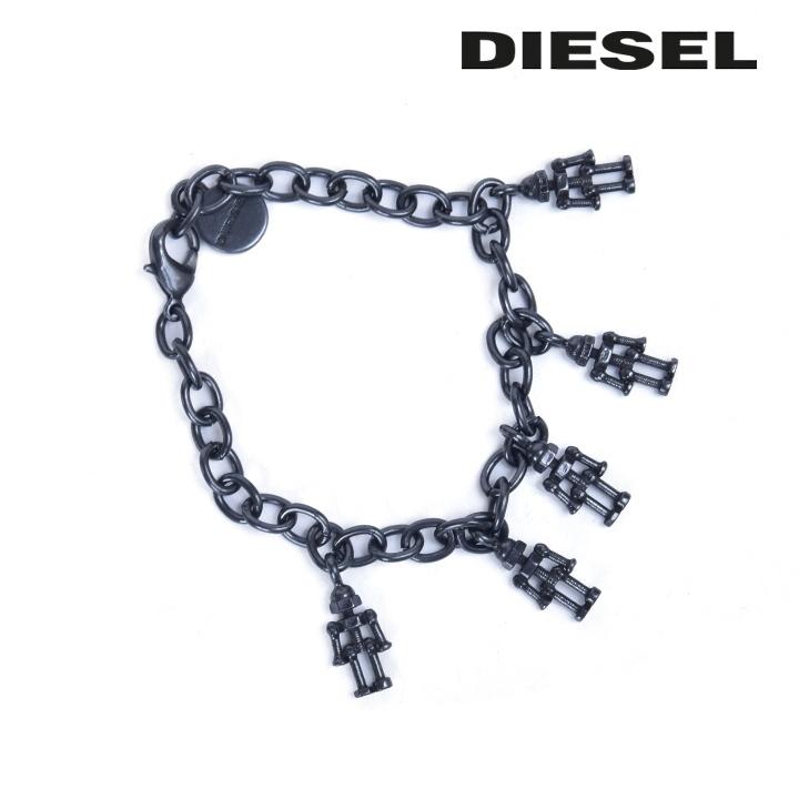 ディーゼル DIESEL メタルチャーム ブレスレット レディース ネジ