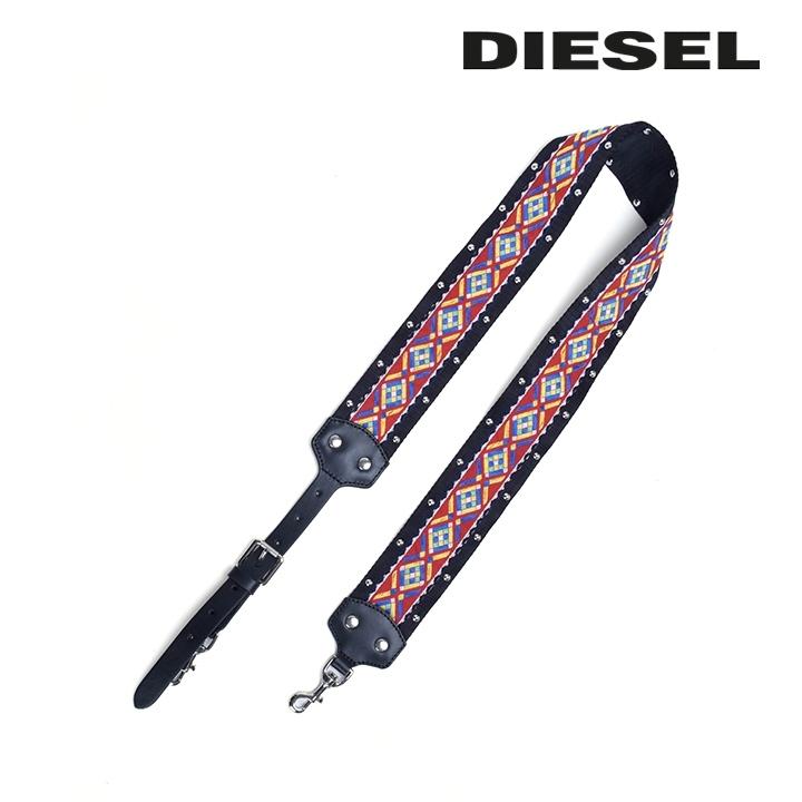 レア✨DIESEL◾️ディーゼル◾️クロスストラップ◾️インディゴ◾️厚底◾️24cm DIESEL ディーゼル ショルダーストラップ レディース 牛革
