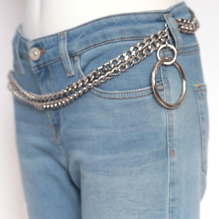 DIESEL ディーゼル チェーンベルト レディース ロゴプレート DIESEL ディーゼル チェーンベルト レディース ロゴプレート
