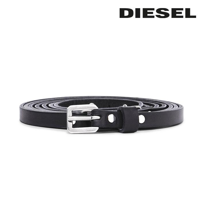 DIESEL ディーゼル ナローベルト レディース 牛革 本革 二重巻き