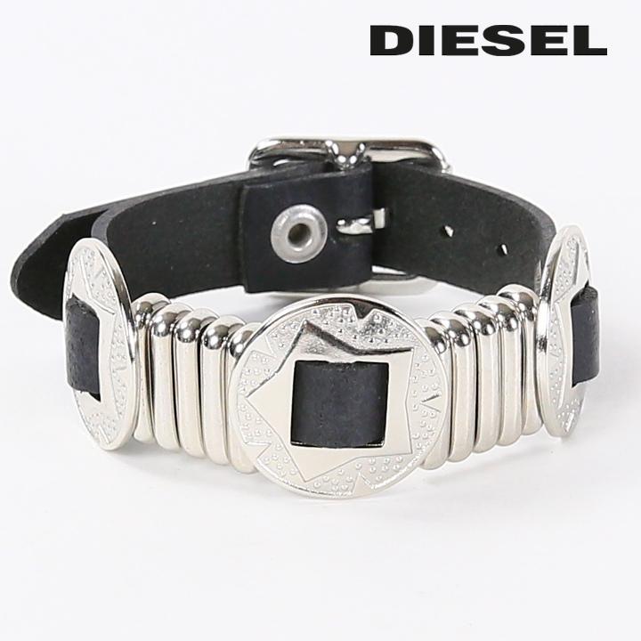 DIESEL（ディーゼル） レザーブレスレット レディース 牛革 本革