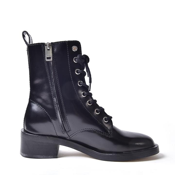 DIESEL ジップアップブーツ DIESEL ディーゼル レースアップブーツ 靴 レディース 牛革 本革