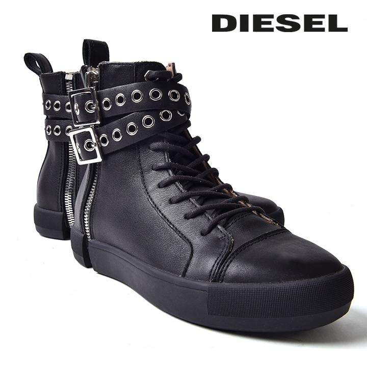 ディーゼル DIESEL ハイカットスニーカー 靴 レディース 牛革 本革