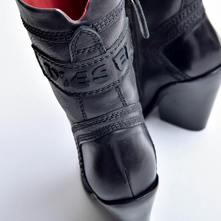 良品　ディーゼル　ハーフブーツ　Ｄ-FLAMINGO B　レザー　25cm 良品 ディーゼル ハーフブーツ D-FLAMINGO B レザー 25cm