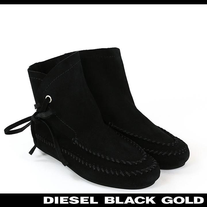 DIESEL BLACK GOLD ディーゼルブラックゴールド モカシンブーツ 靴 