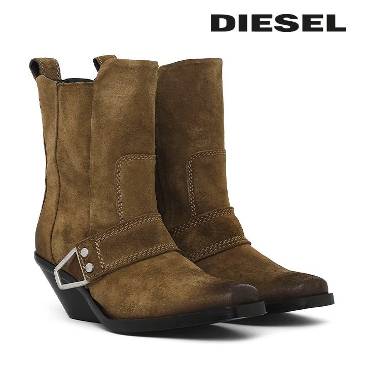ディーゼル DIESEL レザーショートブーツ 靴 レディース 牛革 本革