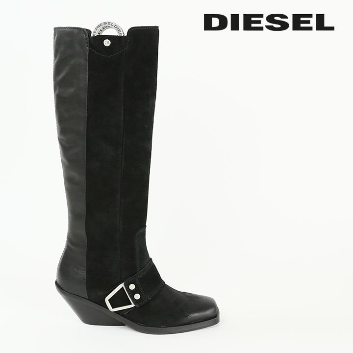 DIESEL ディーゼル レザーロングブーツ 靴 レディース 牛革 本革 