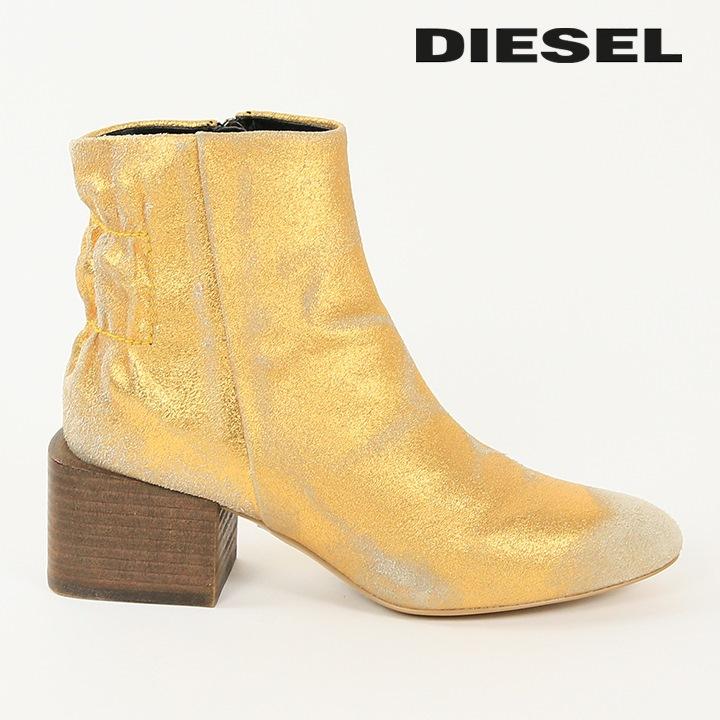 ディーゼル DIESEL レザーショートブーツ 靴 レディース ヴィンテージ 