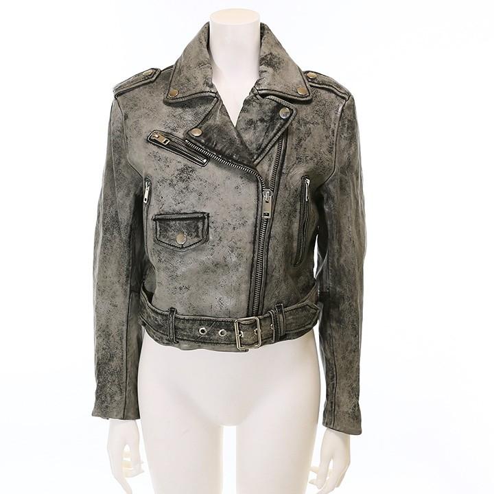 DIESEL ディーゼル ライダースジャケット レディース 羊革 本革 DIESEL ディーゼル ライダースジャケット レディース 羊革 本革