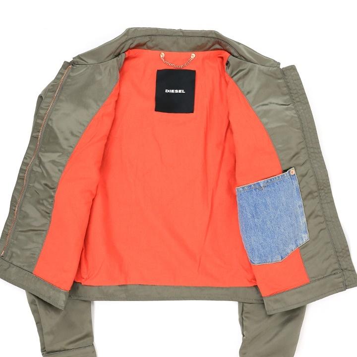 DIESEL ディーゼル ブルゾンジャケット レディース ワッペン装飾 DIESEL ディーゼル ブルゾンジャケット レディース ワッペン装飾