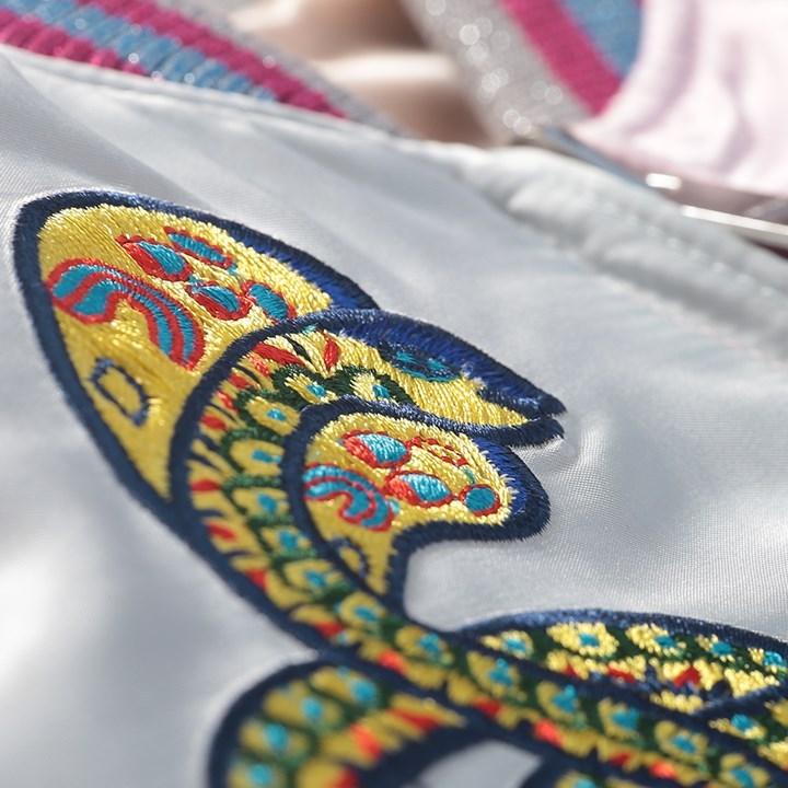 【美品】DIESEL ディーゼル レディース リバーシブル ブルゾン 刺繍 DIESEL ディーゼル レディース リバーシブル スカジャン
