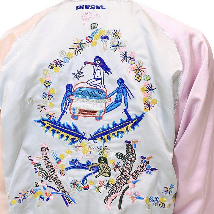 DIESEL　スカジャン　DIESEL　G-ABSOL　DIESEL　ブルゾン DIESEL ディーゼル ジャンパー ジャケット レディース