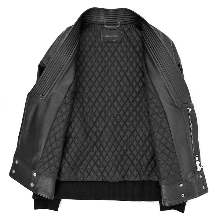 ディーゼルブラックゴールド DIESEL BLACK GOLD レザージャケット レディース 羊革 本革 キルティング裏地 ショールカラー LELONY｜tutto-tutto｜07