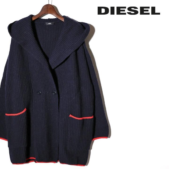 DIESEL（ディーゼル） ニットカーディガン レディース ウール混 厚手