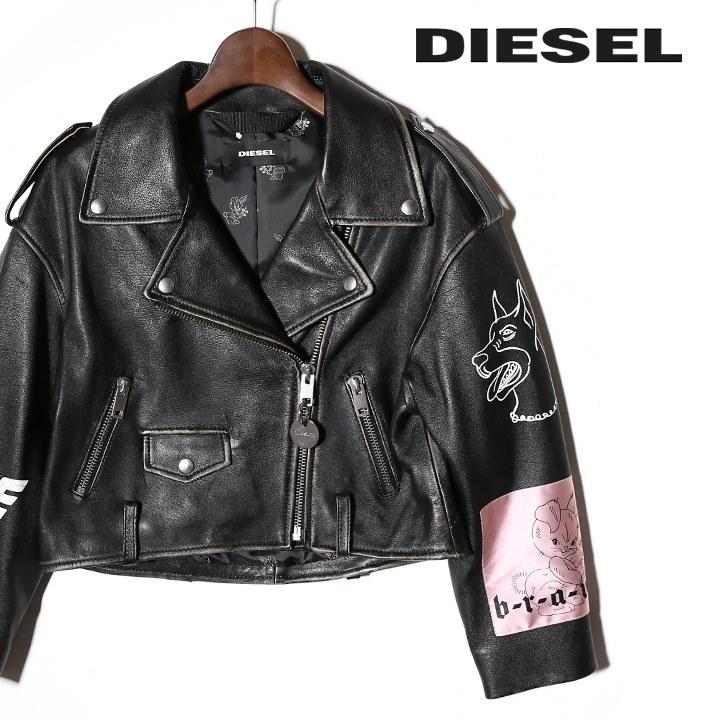 オリジナル DIESEL ディーゼル レディース レザーダブルライダース