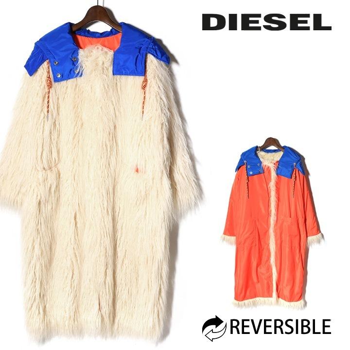 DIESEL ディーゼル ボリュームエコフェイクファーコート