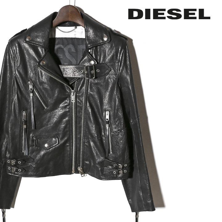 ディーゼル DIESEL レザーライダースジャケット レディース 羊革 バックプリント スタッズ チェーン装飾 SE-LENE  :die-l-o-b8-613:買っCiao!トゥット トゥット - 通販 - Yahoo!ショッピング