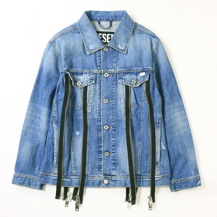 DIESEL（ディーゼル） デニムジャケット レディース クラッシュ