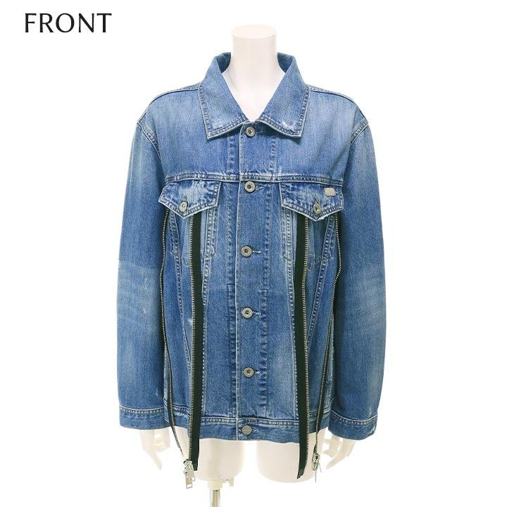 DIESEL（ディーゼル） デニムジャケット レディース クラッシュ 