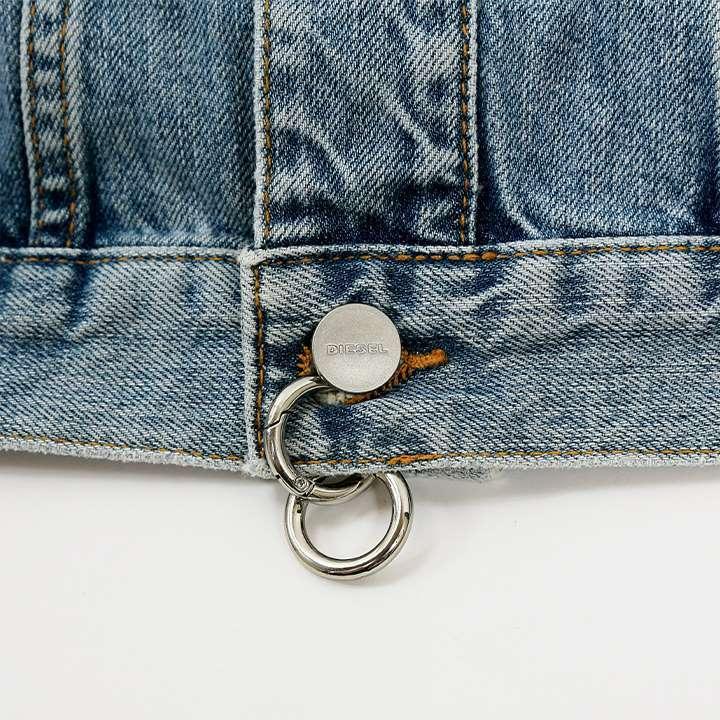 極美品 DIESEL ショート丈 デニム ジャケット Gジャン DE-PUFFY ショート丈デニムジャケット 通販【ニッセン】
