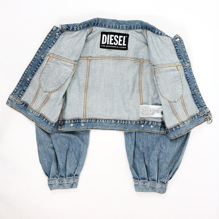 極美品 DIESEL ショート丈 デニム ジャケット Gジャン DE-PUFFY 楽天市場】デニムジャケット レディース 長袖 ショート丈 デニム