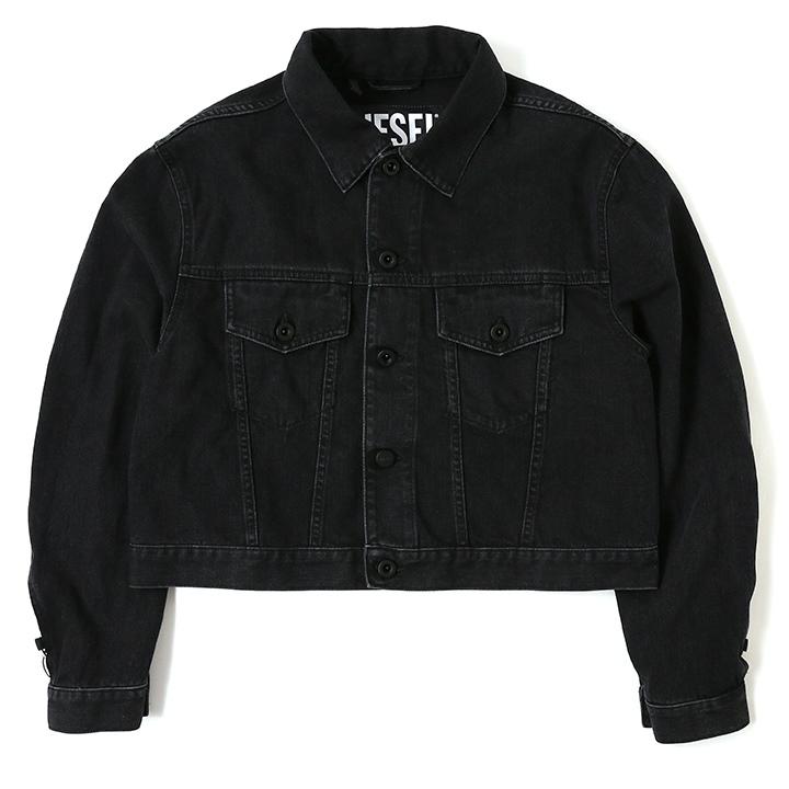 正規品 DIESEL ブラックデニムジャケット M 中古・古着通販】DIESEL (ディーゼル) ブラックデニムジャケット