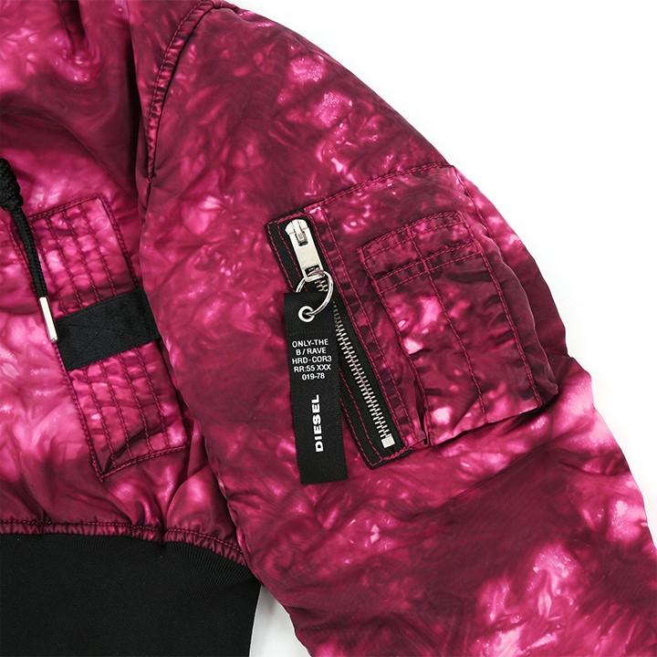DIESEL ディーゼル 中綿ジャケット レディース タイダイ柄