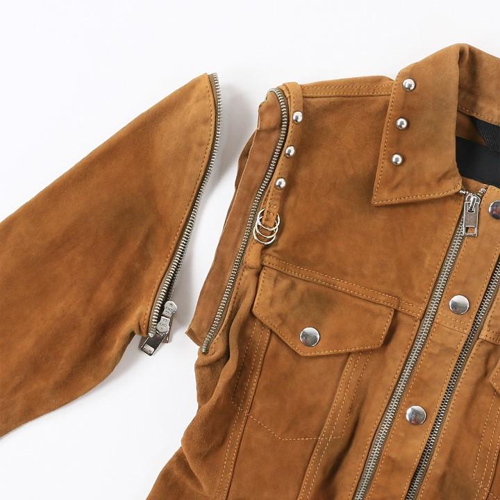 DIESEL ディーゼル スウェードレザージャケット レディース 山羊 DIESEL ディーゼル スウェードレザージャケット レディース 山羊